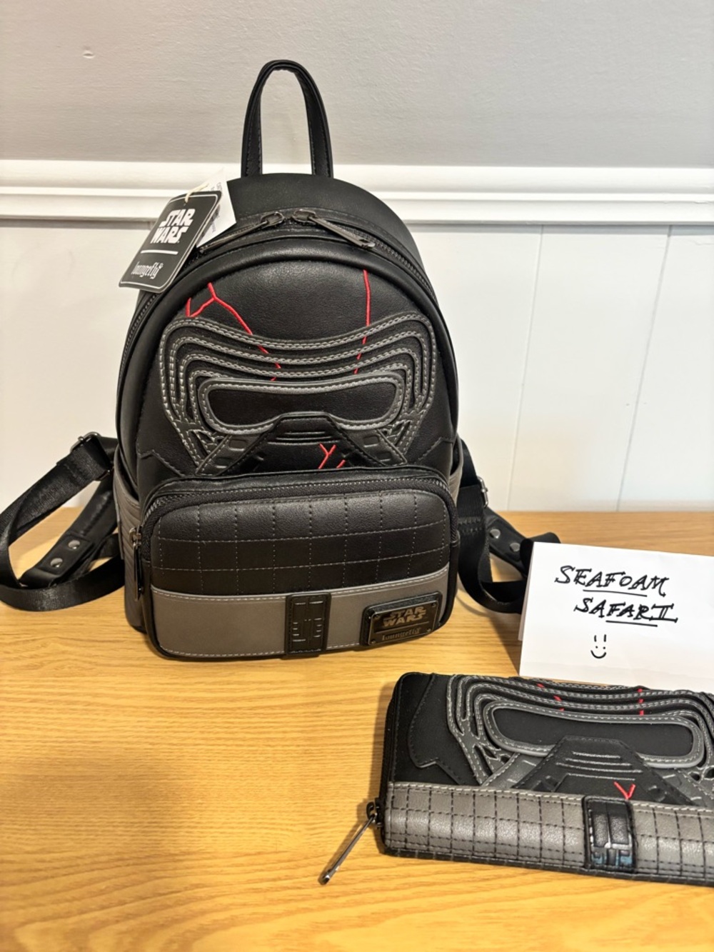 Loungefly Star Wars Kylo Ren Backpack + Wallet Set